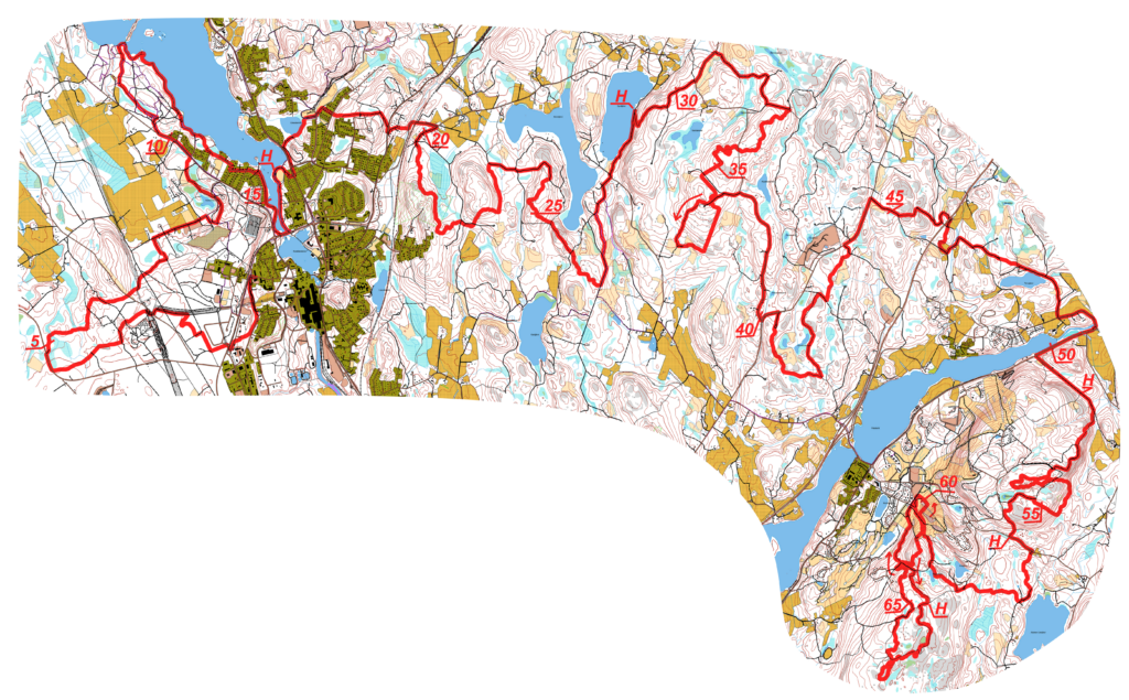 Himos Trail - Ultrajuoksu reitti 67 km